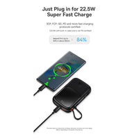 Thumbnail for Baseus 20W 10000mAh Digital Display Power Bank With Lightning Cable - Black