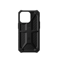 Thumbnail for UAG Monarch Case Rugged Cover for iPhone 13 Pro - Carbon Fiber Black