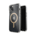Speck Perfect Glitter Magsafe Case for iPhone 14 - Clear/Gold Glitter