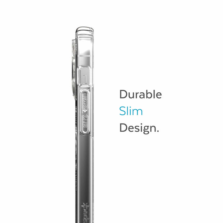 Speck Magsafe Presidio Perfect Cases for iphone 14 Pro - Clear/Silver