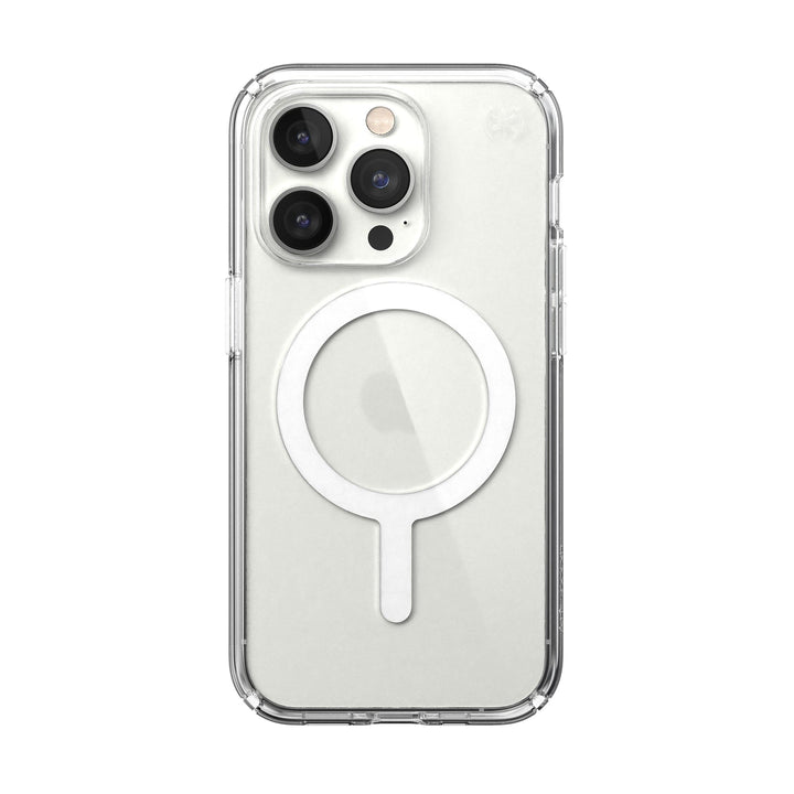 Speck Magsafe Presidio Perfect Cases for iphone 14 Pro - Clear/Silver