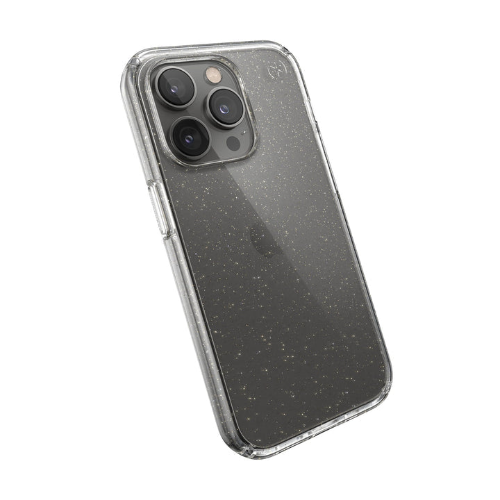 Speck Perfect Glitter Case for iPhone 14 Pro - Clear/Gold Glitter