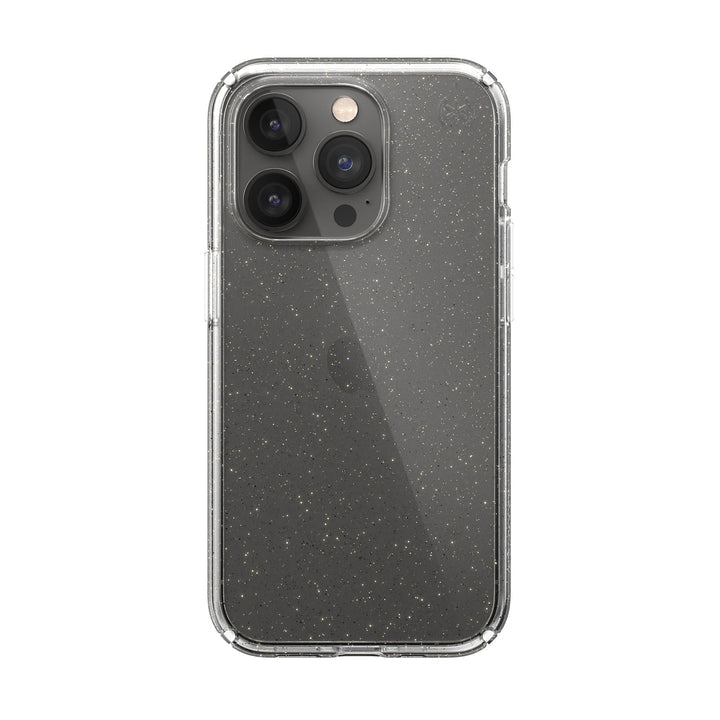Speck Perfect Glitter Case for iPhone 14 Pro - Clear/Gold Glitter