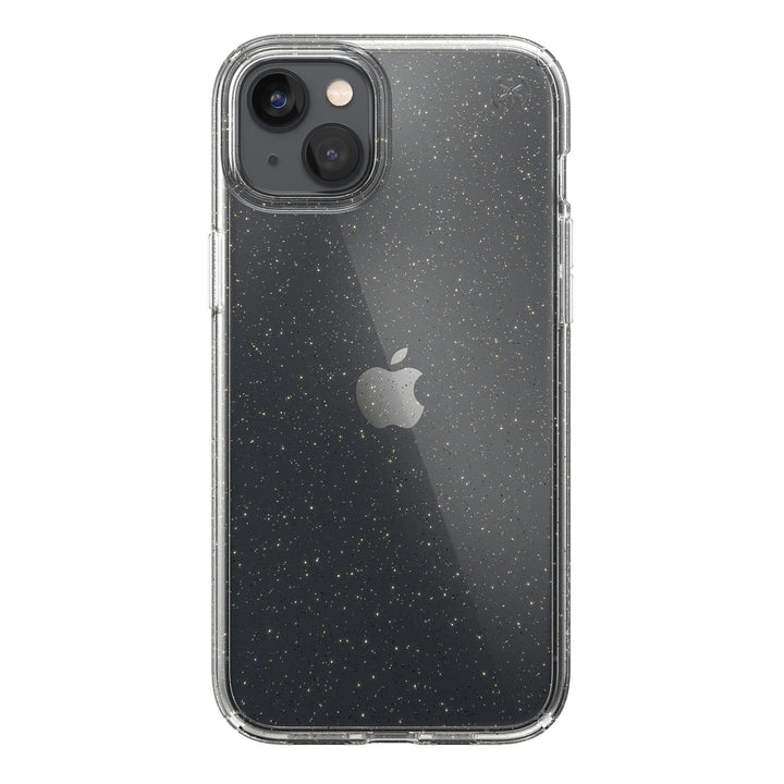 Speck Perfect Glitter Case for iPhone 14 Plus - Clear/Gold Glitter