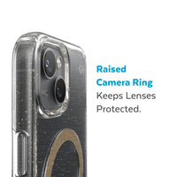 Thumbnail for Speck Perfect Glitter Magsafe Case for Iphone 14 Plus - Clear/Gold Glitter