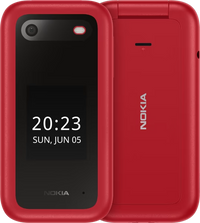 Thumbnail for Nokia 2660 Dual SIM 4G FLIP BIG Button Phone Unlocked - Red