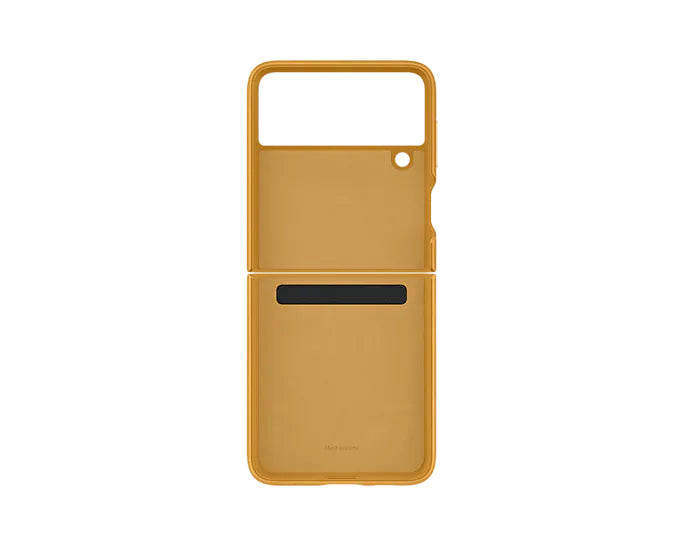 Samsung Leather Cover for Galaxy Flip 3 - Mustard