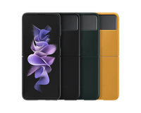 Thumbnail for Samsung Leather Cover for Galaxy Flip 3 - Mustard