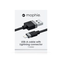 Thumbnail for Mophie USB-A to Lightning Cable 1M - Black