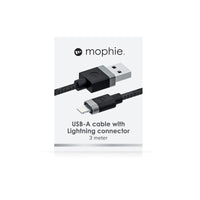 Thumbnail for Mophie USB-A to Lightning Cable 3M - Black