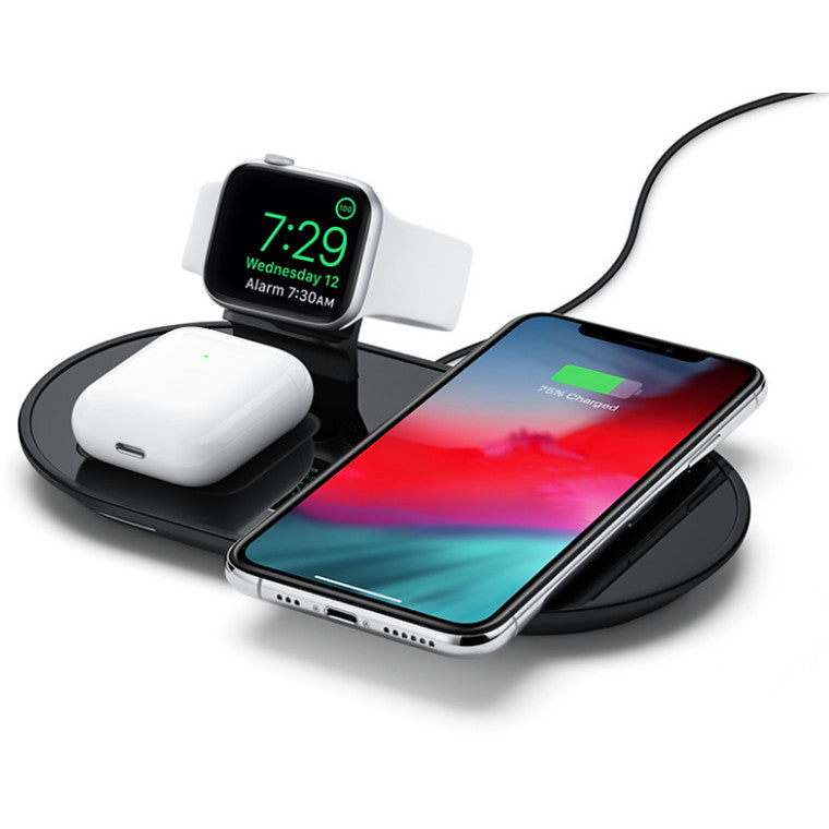 MOPHIE 3-IN-1 WIRELESS CHARGING PAD - BLACK