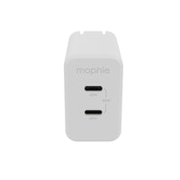 Thumbnail for Mophie GaN Power Adaptor USB-C PD Dual 45W - White