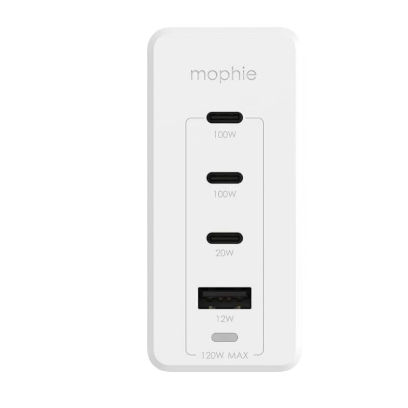 Mophie GaN Power Adaptor USB-C PD Hub 120W - White