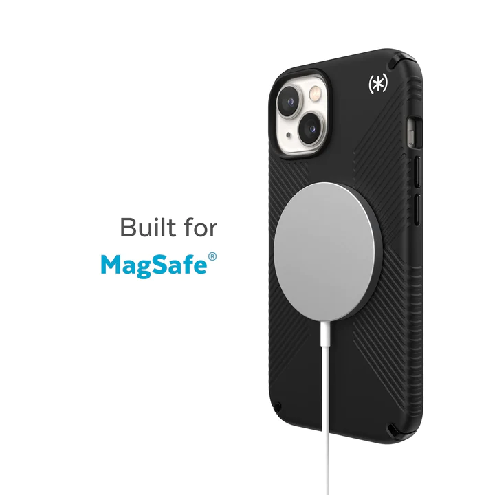 Speck Presidio Grip Magsafe Case for iPhone 14 Plus  - Black