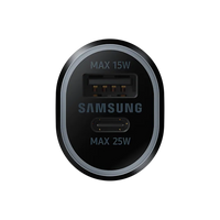 Thumbnail for Samsung Dual Car Charger with UBS-C (25W) & USB-A (15W) - No Cable