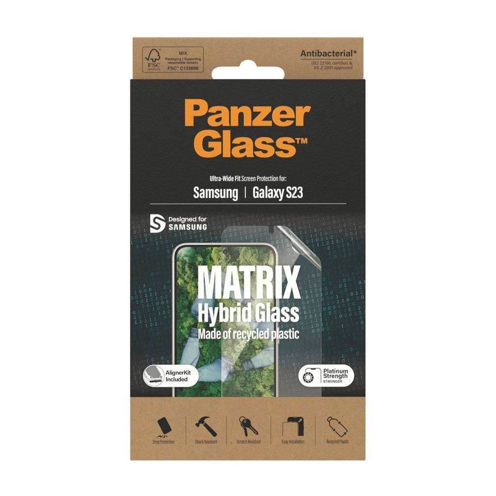 PanzerGlass Matrix Hybrid Screen FILM Protector for S23 - Ultra Wide Fit