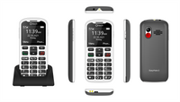 Thumbnail for Olitech EasyMate 2 Seniors 4G Phone - Big Buttons, GPS Location, Amplified Volume - Black/White