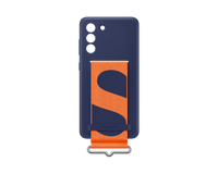 Thumbnail for Samsung Galaxy S21 FE Silicone Cover with Strap - Navy