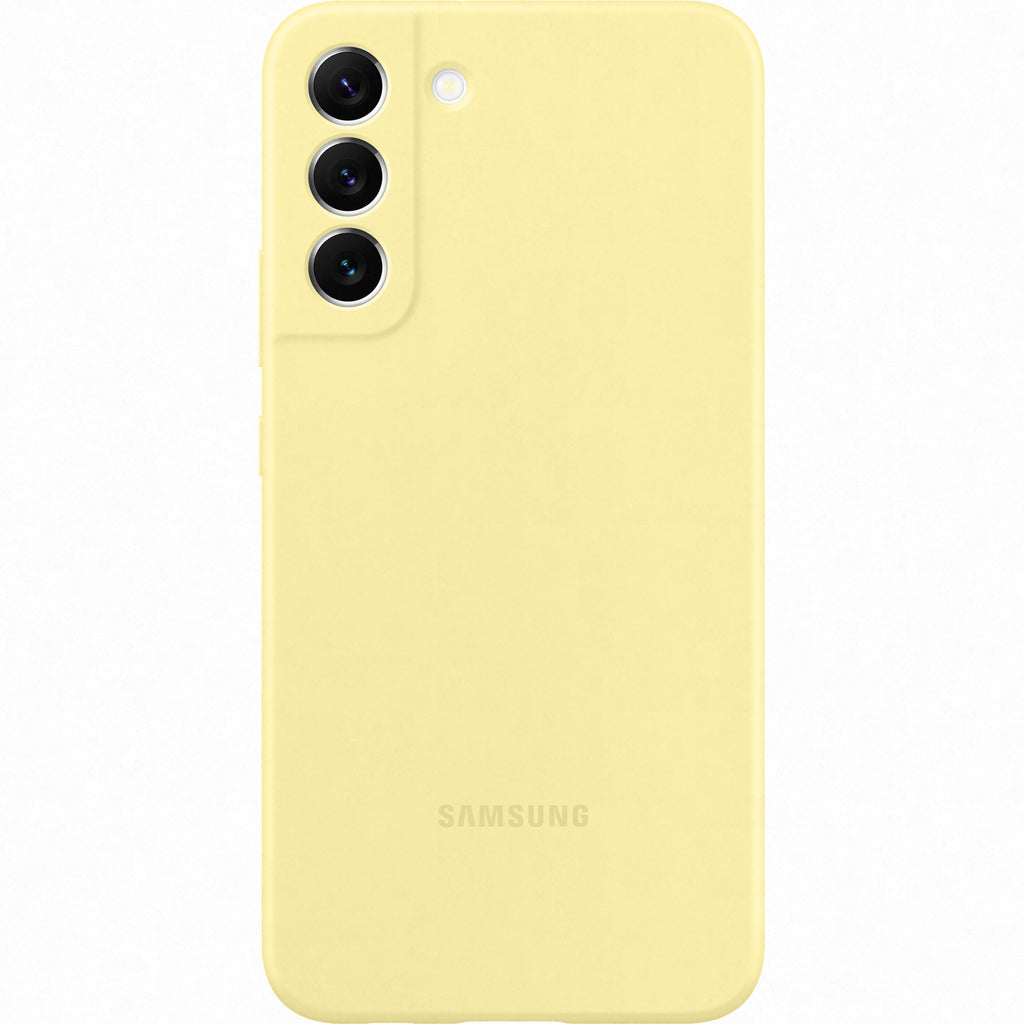 Samsung Silicone Cover for Galaxy S22 Plus - Yellow