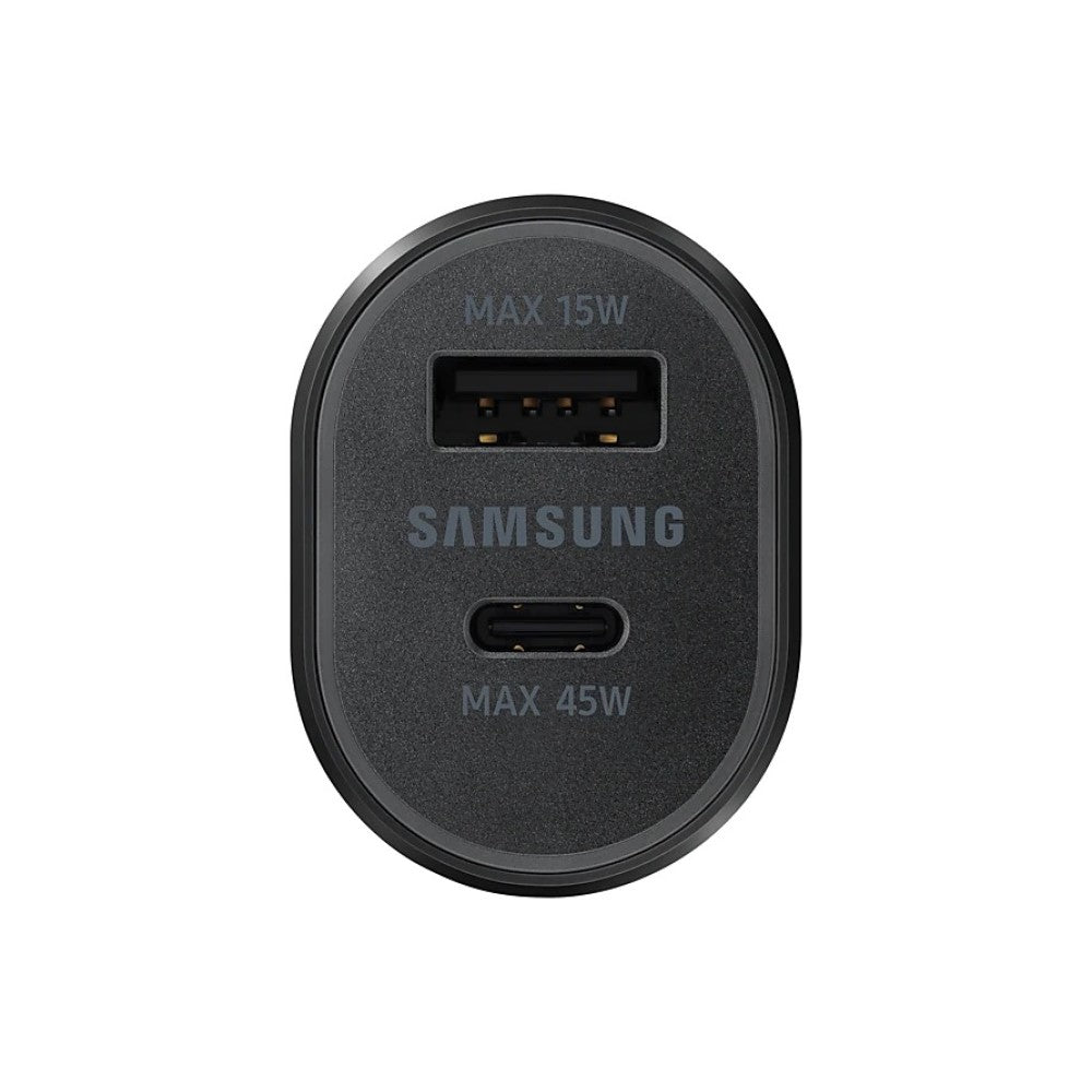 Samsung Super Fast Dual Car Charger (45W+15W) 2 Ports EP-L5300XBEGWW (Includes Cable) - Black