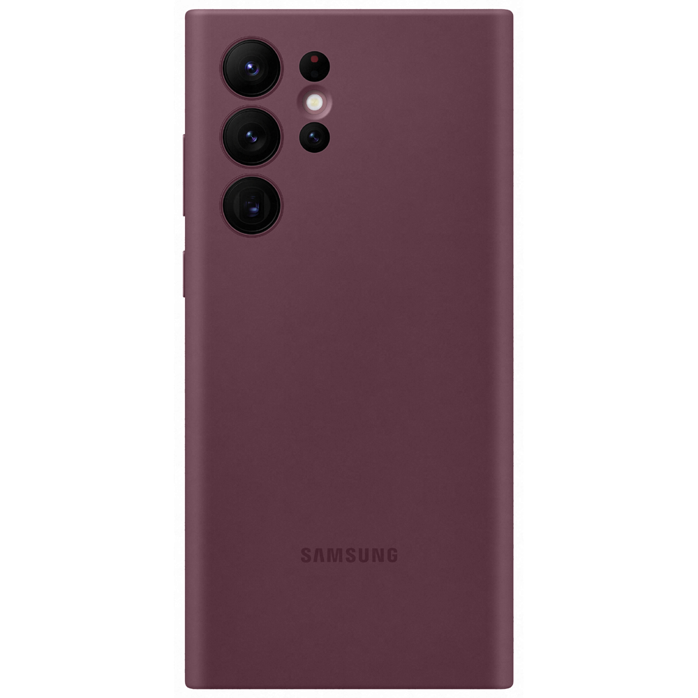Samsung Silicone Cover for Galaxy S22 Ultra - Burgundy