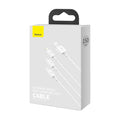 Baseus Superior fast charging 3 in 1 Cable USB-A to Micro,USB C & Lightning Cable 1.5 Meter - White