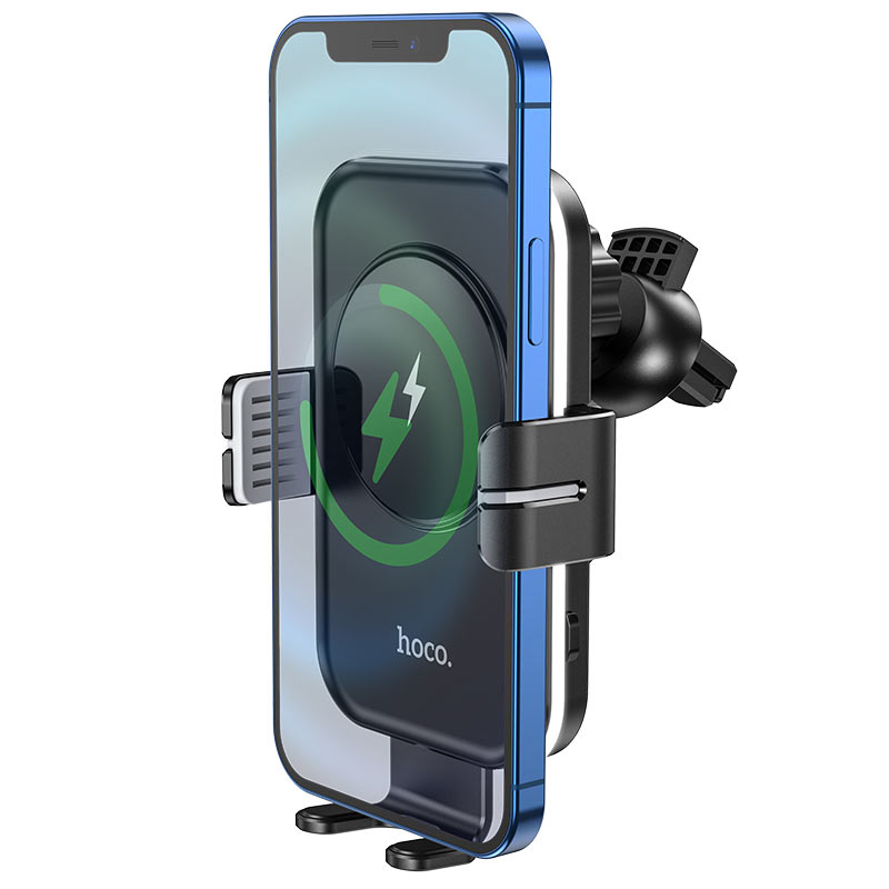 Hoco 15W Wireless Charger Air Vent Car Holder CA80 - Black
