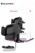Blacktech Round Car Air Vent Cradle Mount Mobile Phone Holder - Black