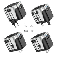 Thumbnail for Hoco AC5 12W 2 x USB-A port Universal TRAVEL Charger WALL Adapter AU|USA|UK|EU|ASIA|