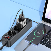 Thumbnail for Hoco AC5 2 x USB Universal TRAVEL Charger WALL Adapter AU|USA|UK|EU|ASIA|