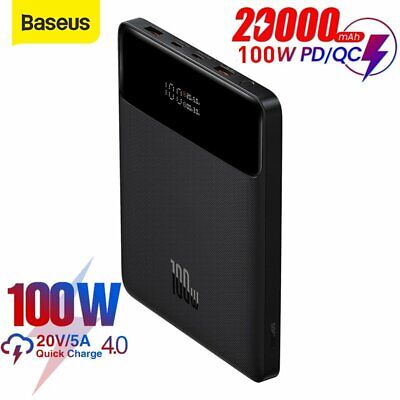 Baseus Blade 100W Power Bank 20000mAh PD Fast Charging Portable Laptop Macbook Battery Pack Charger