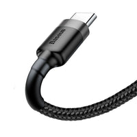 Thumbnail for Baseus USB-A to USB-C Cafule Tough Cable 50cm - Gray