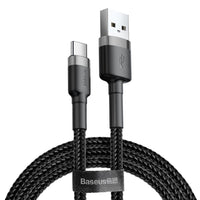 Thumbnail for Baseus USB-A to USB-C Cafule Tough Cable 50cm - Gray