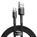 Baseus USB-A to USB-C Cafule Tough Cable 1M  1 meter - Gray
