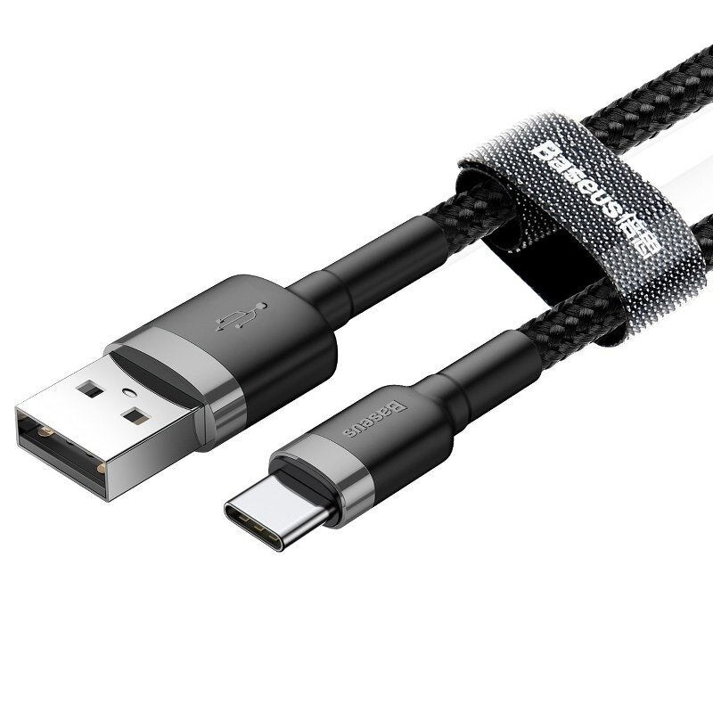 Baseus USB-A to USB-C Cafule Tough Cable 3M - Gray