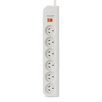 Thumbnail for Belkin 6 Outlet PowerBoard  Surge protection with 2M lead cable - White