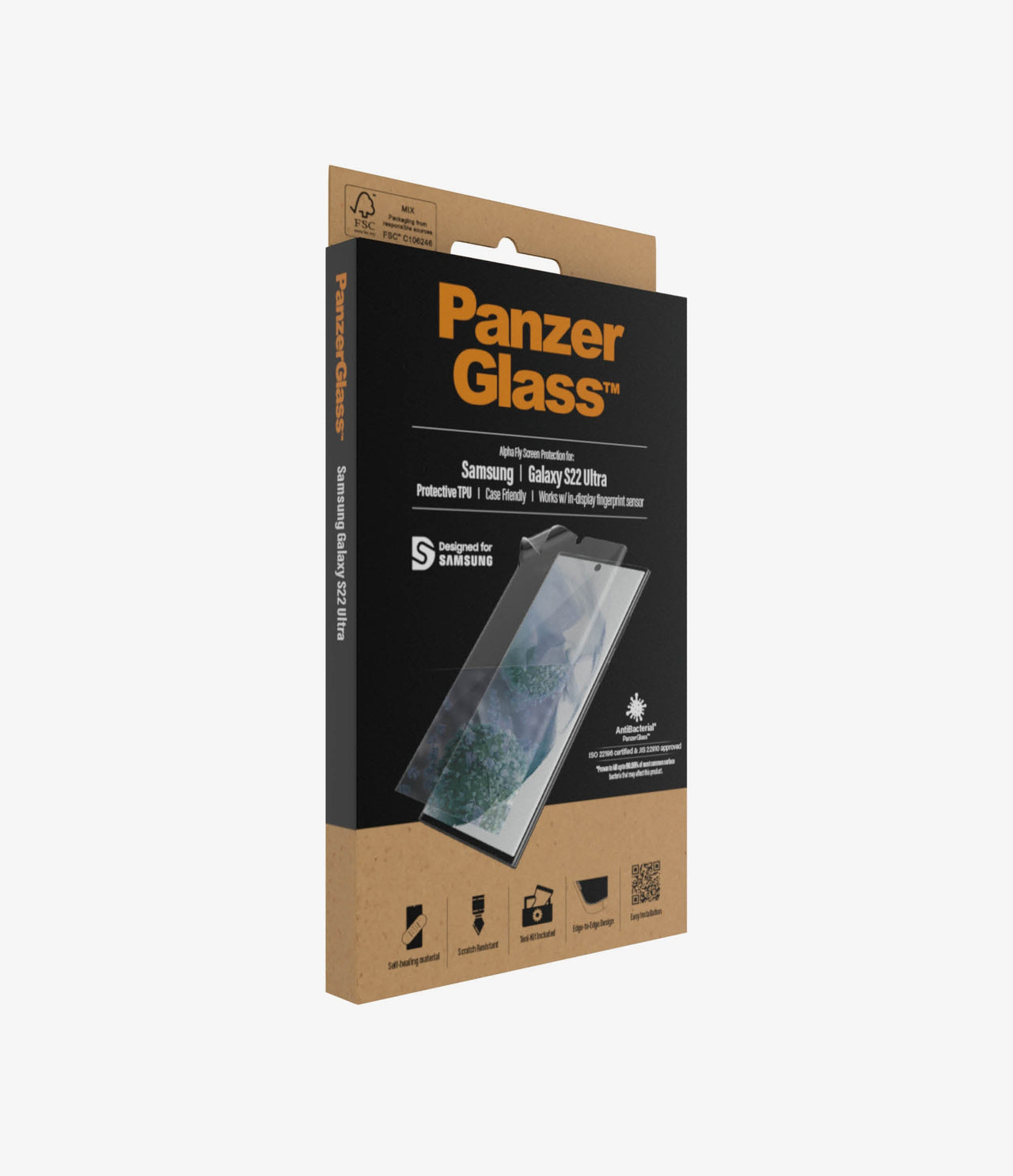PanzerGlass TPU Screen Protector for Samsung S22 ULTRA 5G - Clear TPU
