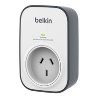 Thumbnail for Belkin SurgeCube 1 Outlet Surge Protector Universally Compatible - Grey