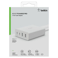 Thumbnail for Belkin BoostCharge Pro 4-Port GaN Charger 108W Desktop Charger - White
