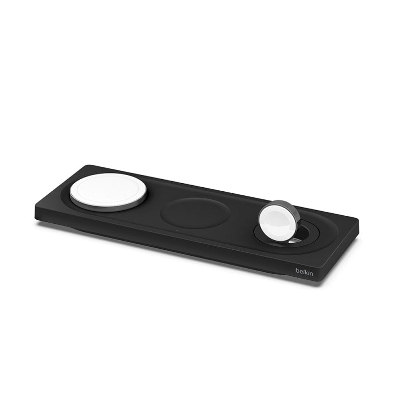 Belkin BoostCharge PRO 3-in-1 Wireless Charging Pad with MagSafe - Black