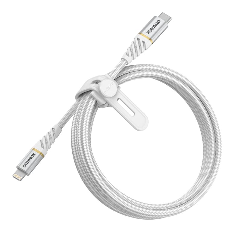 OtterBox Premium Cable Lightning to USB-C Fast Charge, 2m - White