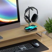Thumbnail for Satechi 2-in-1 Headphone Stand with Wireless Charger
