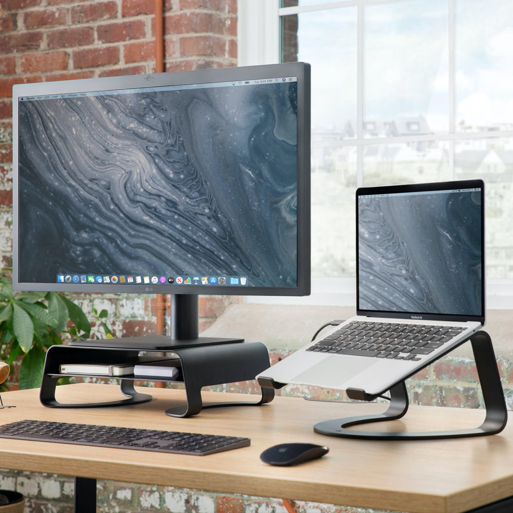 Twelve South Curve Riser Monitor and Desktop Stand with Storage for iMac & Displays