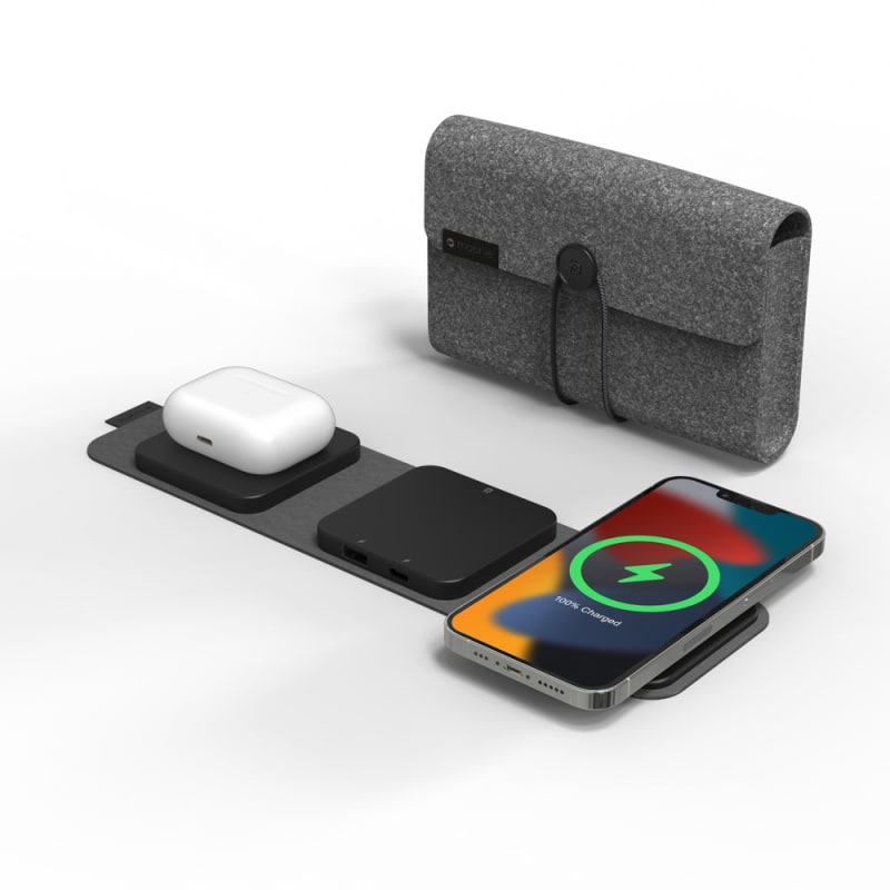 Mophie Snap+ MagSafe Wireless Multi-Device includes 30W Travel Charger Qi Devices