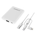 OtterBox 5,000mAh Power Bank With 3-in-1 Cable - White