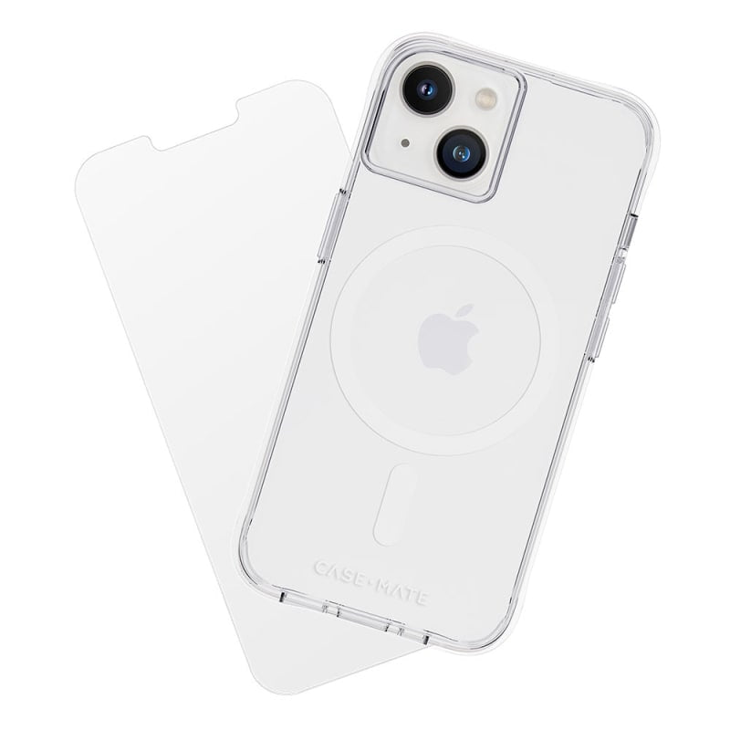 Case-Mate Protection Pack - Tough Clear Plus Magsafe Case and Screen Protector For iPhone 14 (6.1")
