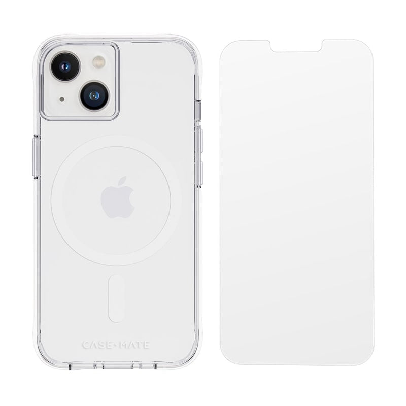 Case-Mate Protection Pack - Tough Clear Plus Magsafe Case and Screen Protector For iPhone 14 (6.1")