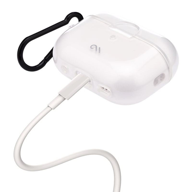 Case-Mate Tough Case with Carabiner Clip for AirPods Pro/Pro (2nd Gen) - Clear