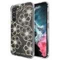 Case-Mate Floral Gems Antimicrobial Case for Samsung Galaxy S23 - Clear/ Gold
