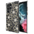 Case-Mate Floral Gems Antimicrobial Case for Samsung Galaxy S23 Ultra - Clear/ Gold